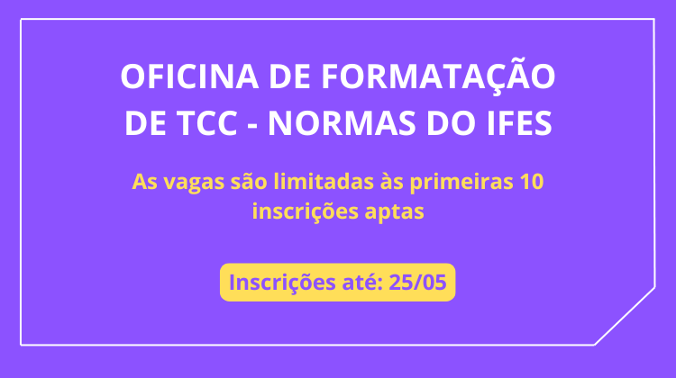 Biblioteca do Campus Santa Teresa oferece oficina de formatação de TCC para alunos finalistas