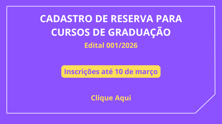 Campus Santa Teresa publica edital de cadastro de reserva para cursos de graduação
